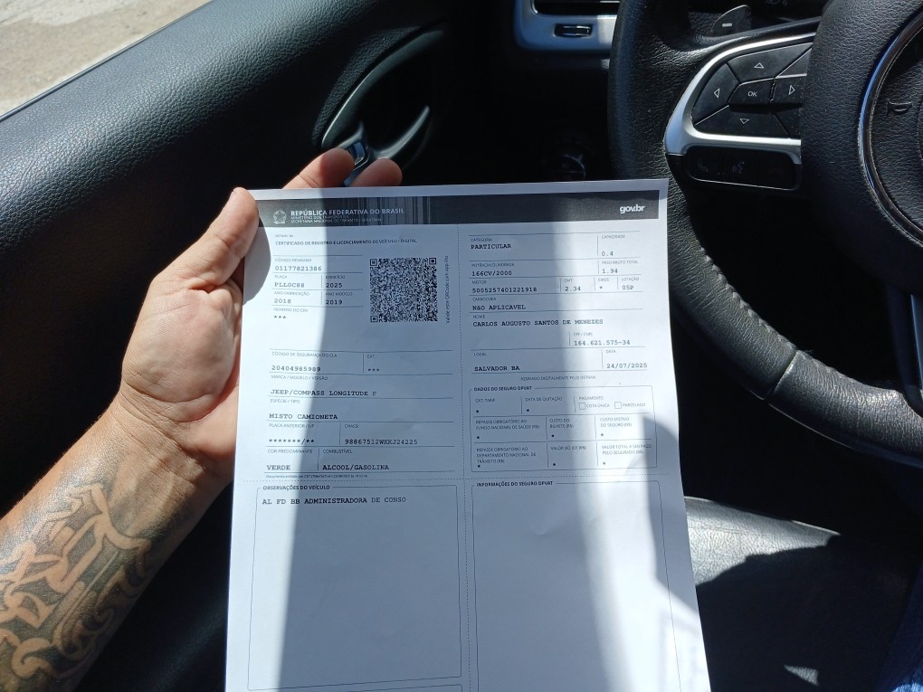 JEEP COMPASS 2.0 16V FLEX LONGITUDE AUTOMATICO