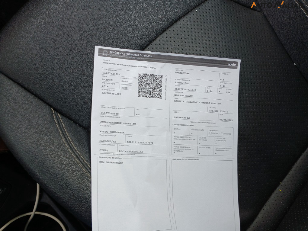 JEEP RENEGADE 1.8 16V FLEX SPORT 4P AUTOMATICO