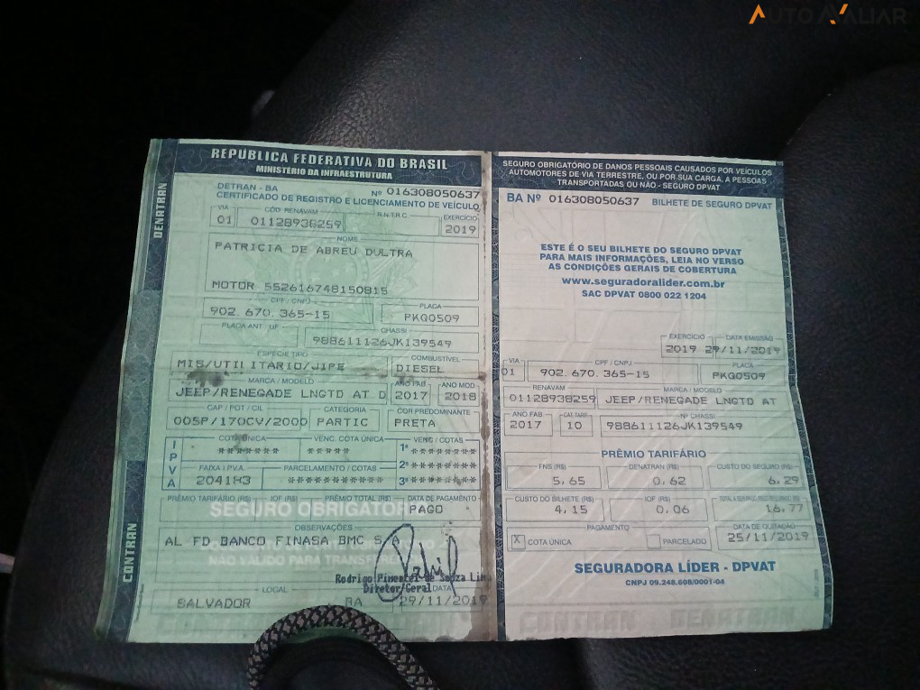 JEEP RENEGADE 2.0 16V TURBO DIESEL LONGITUDE 4P 4X4 AUTOMATICO