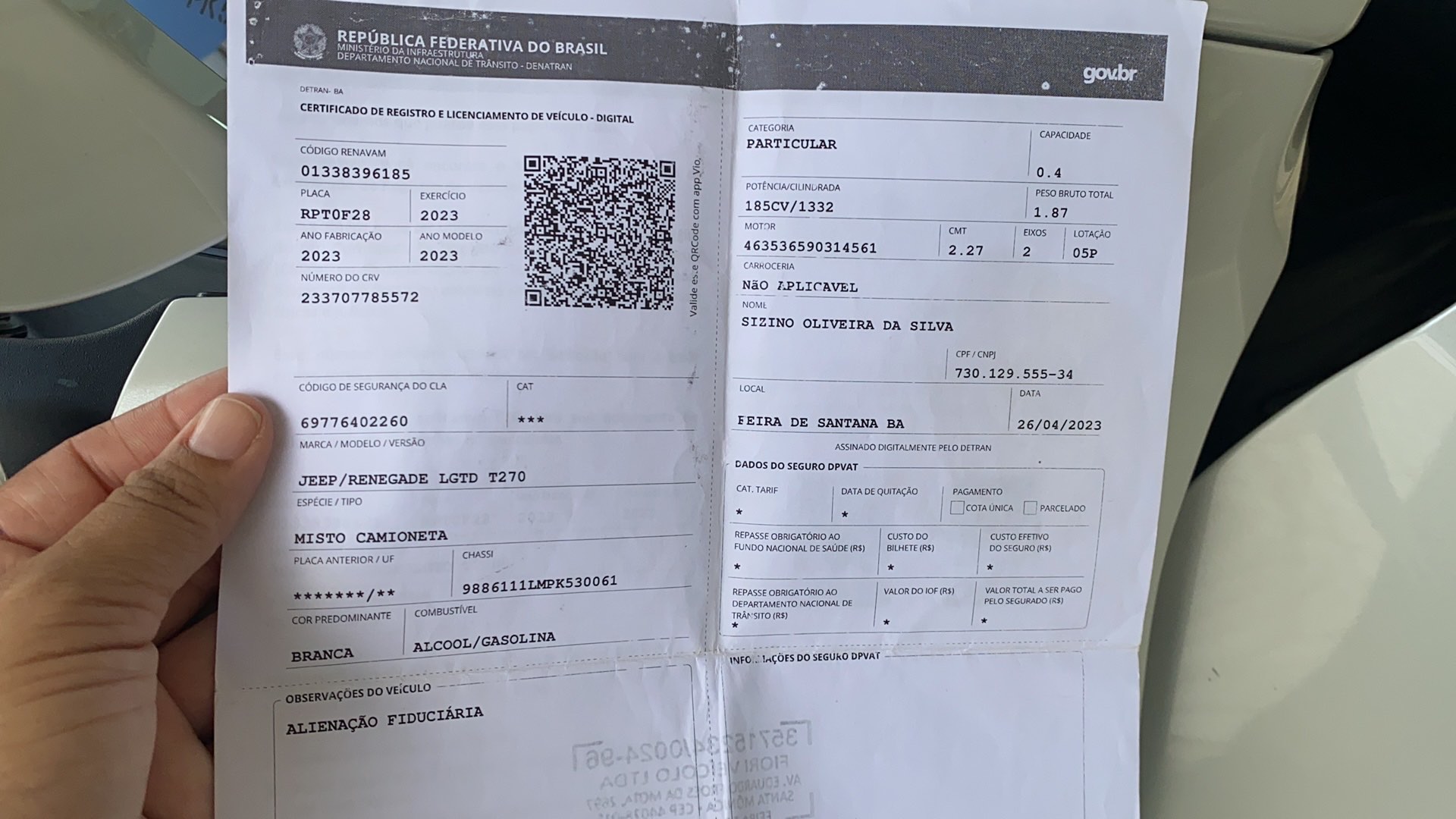 JEEP RENEGADE LONGITUDE  T270