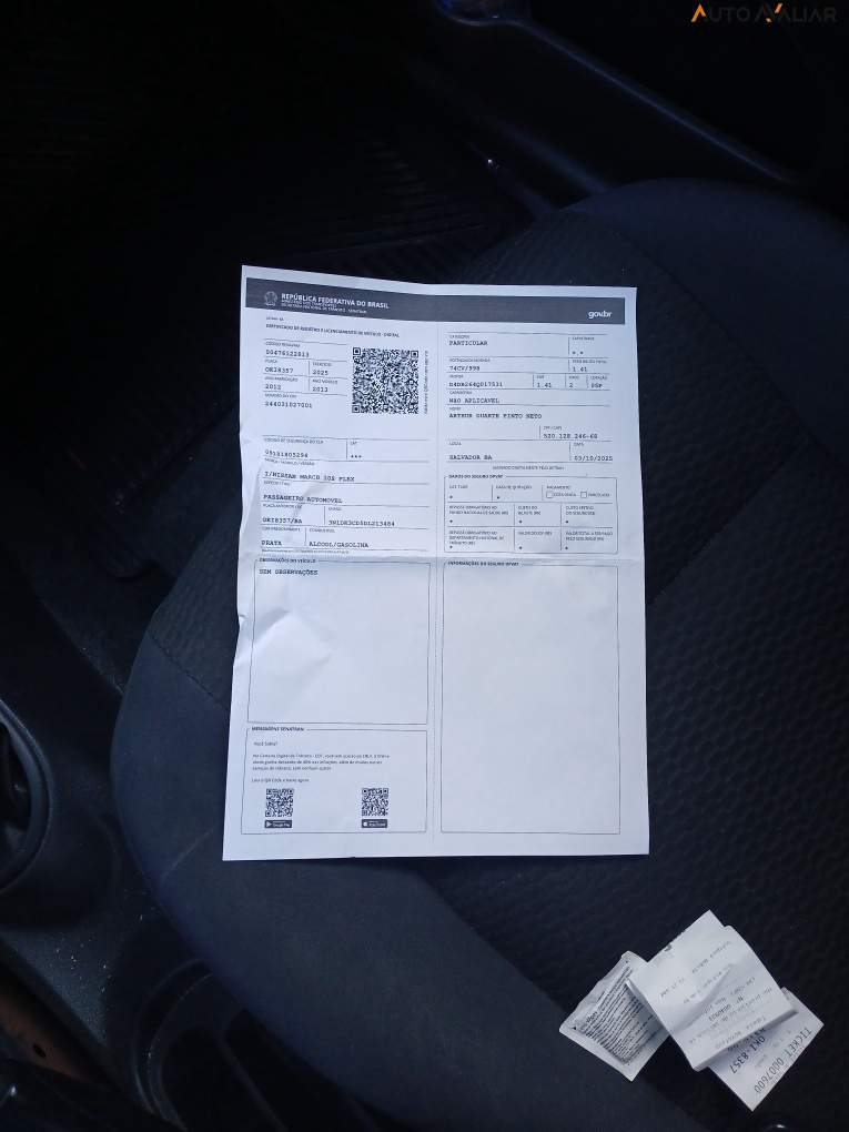 NISSAN MARCH 1.0 S 16V FLEX 4P MANUAL