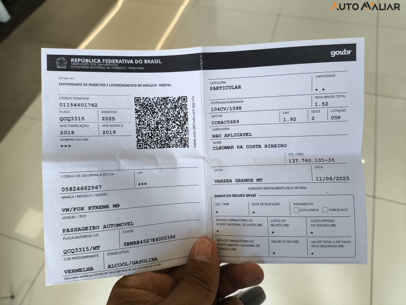 VOLKSWAGEN FOX 1.6 MSI TOTAL FLEX XTREME 4P MANUAL