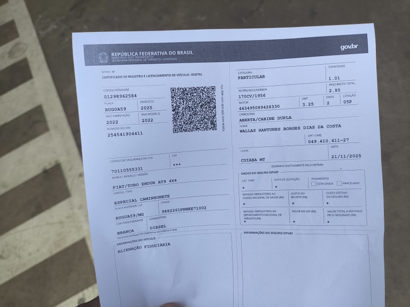 FIAT TORO 2.0 16V TURBO DIESEL ENDURANCE 4WD AT9