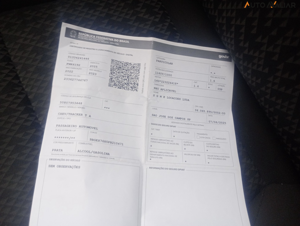 CHEVROLET TRACKER 1.0 TURBO FLEX AUTOMATICO