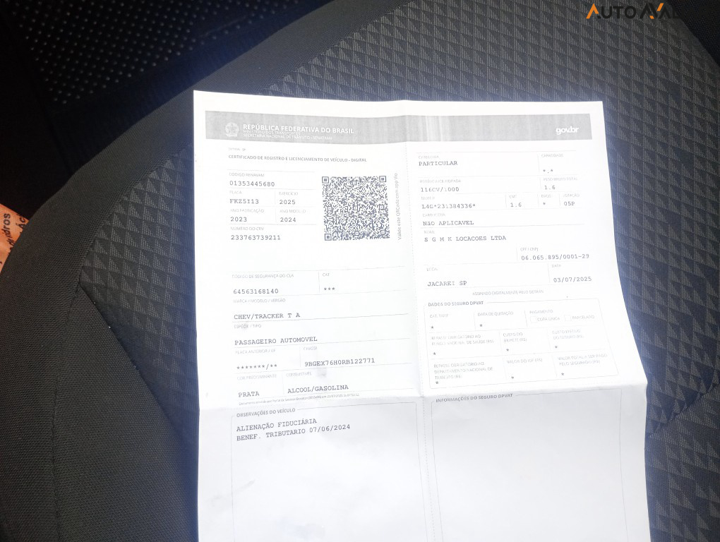 CHEVROLET TRACKER 1.0 TURBO FLEX AUTOMATICO