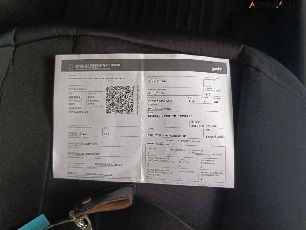 CHEVROLET ONIX 1.0 FLEX LT MANUAL