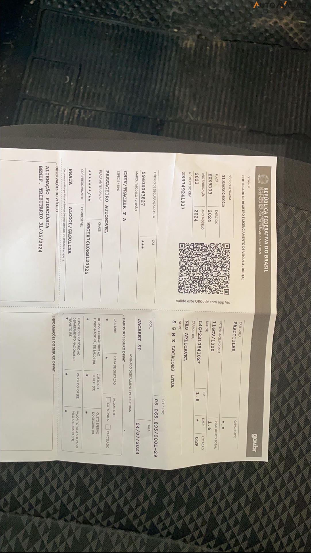 CHEVROLET TRACKER 1.0 TURBO FLEX AUTOMATICO