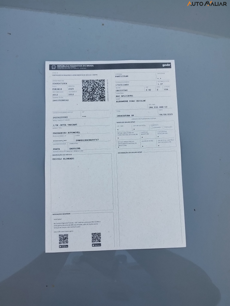 VOLKSWAGEN JETTA 2.5(TIPTR.)