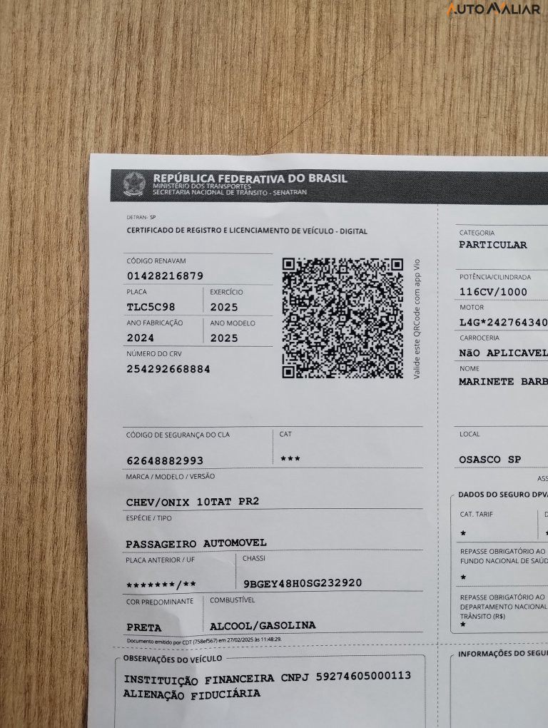 CHEVROLET ONIX 1.0 TURBO FLEX PREMIER AUTOM&Aacute;TICO