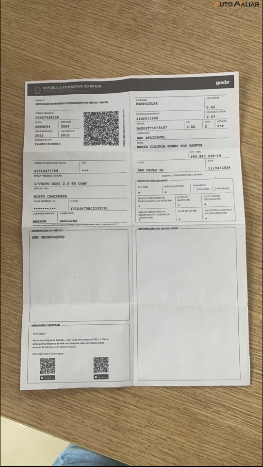 VOLVO XC60 2.0 T5 COMFORT FWD TURBO GASOLINA 4P AUTOMATICO