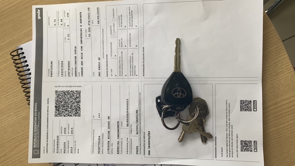 TOYOTA HILUX 2.7 SR 4X2 CD 16V FLEX 4P AUTOMATICO