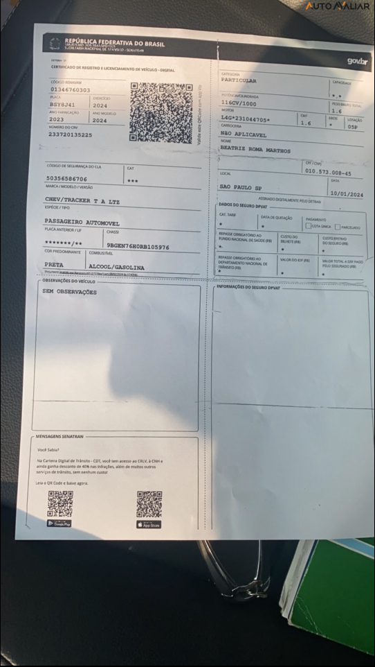 CHEVROLET TRACKER 1.0 TURBO FLEX LTZ AUTOMATICO