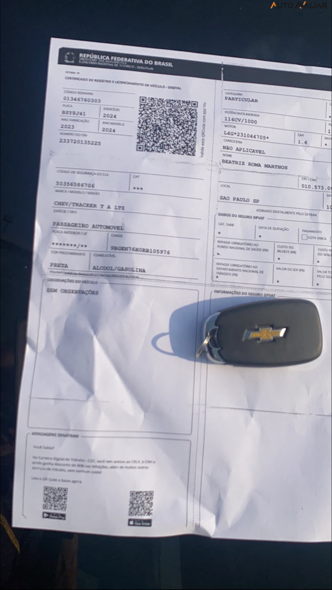 CHEVROLET TRACKER 1.0 TURBO FLEX LTZ AUTOMATICO