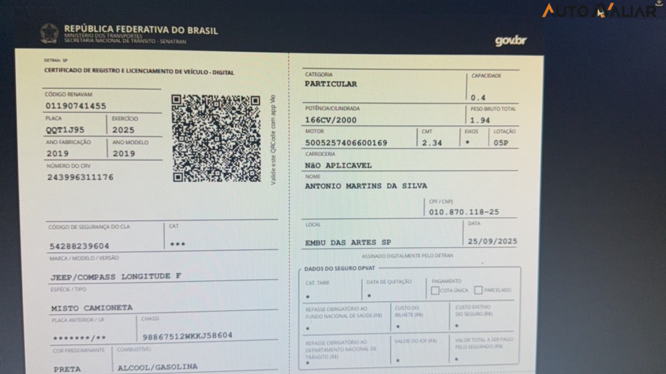 JEEP COMPASS 2.0 16V FLEX LONGITUDE AUTOMATICO