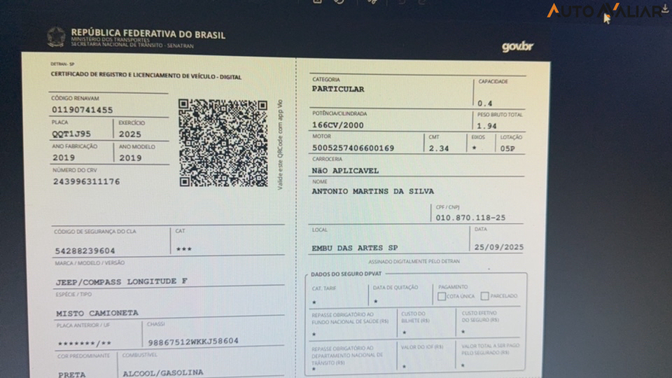 JEEP COMPASS 2.0 16V FLEX LONGITUDE AUTOMATICO