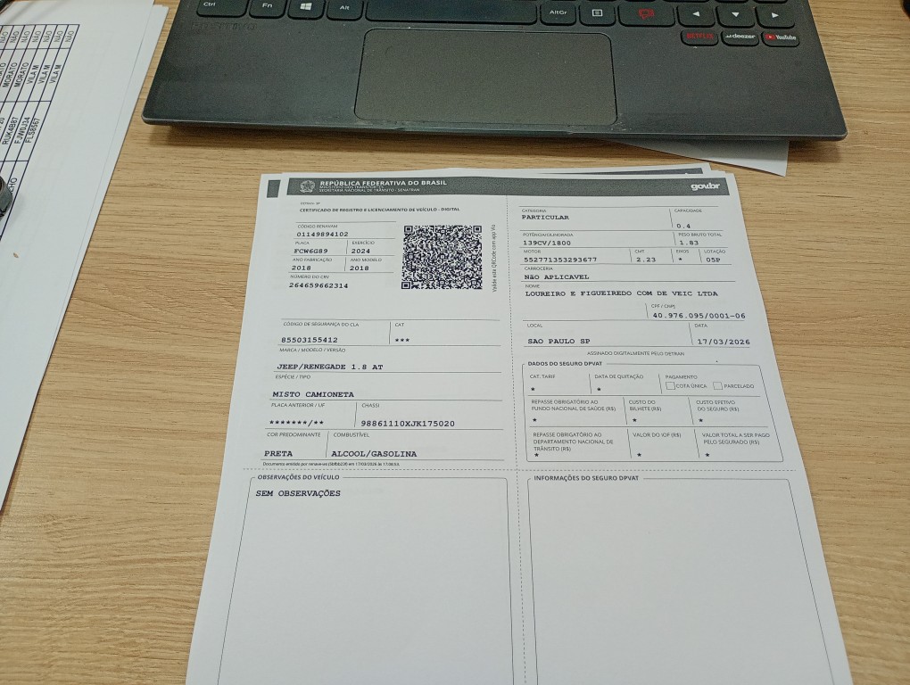 JEEP RENEGADE 1.8 16V FLEX 4P AUTOMATICO