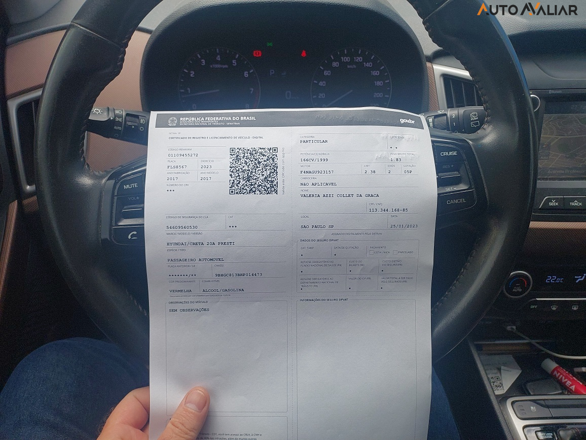 HYUNDAI CRETA 2.0 16V FLEX PRESTIGE AUTOMATICO