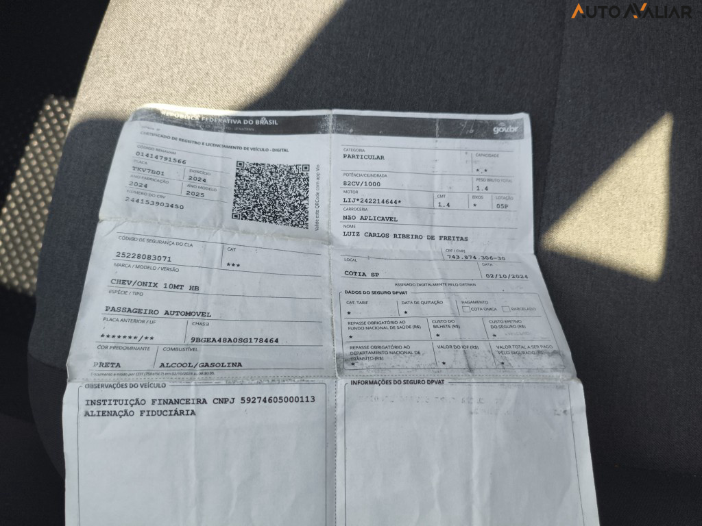 CHEVROLET ONIX 1.0 FLEX MANUAL