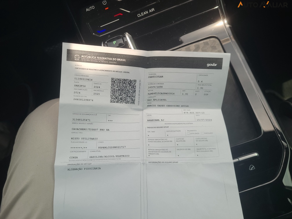 CHERY TIGGO 7 PRO 1.5 TCI FLEX HYBRID MAX DRIVE CVT