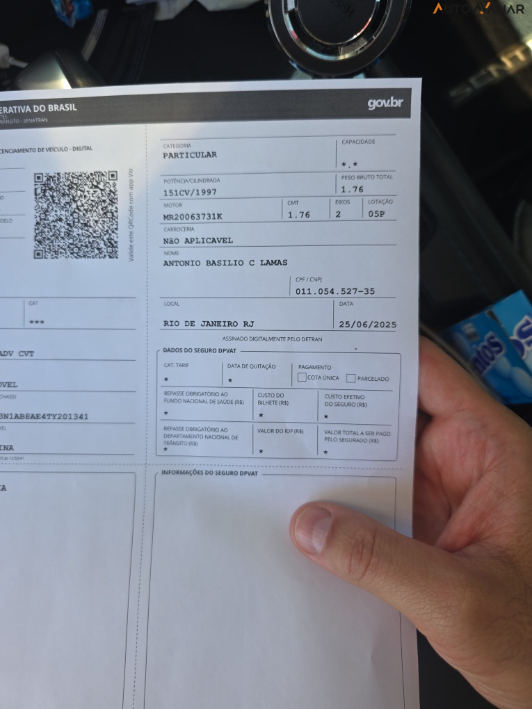 NISSAN SENTRA 2.0 16V GASOLINA ADVANCE XTRONIC