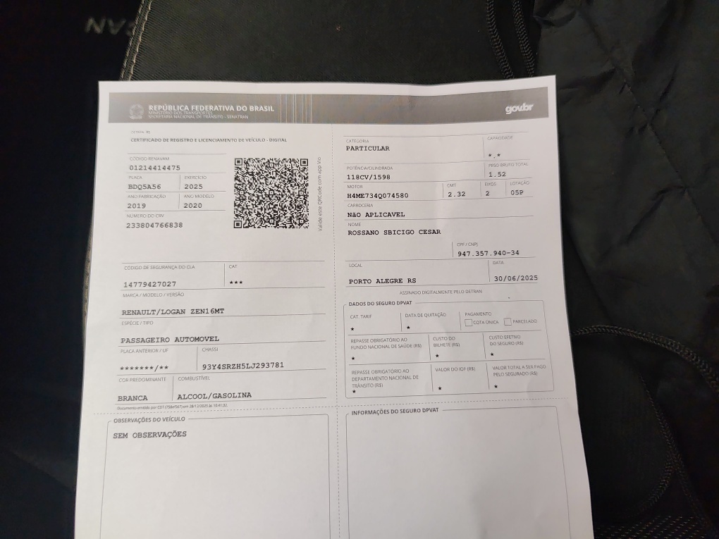 RENAULT LOGAN 1.6 16V SCE FLEX ZEN MANUAL