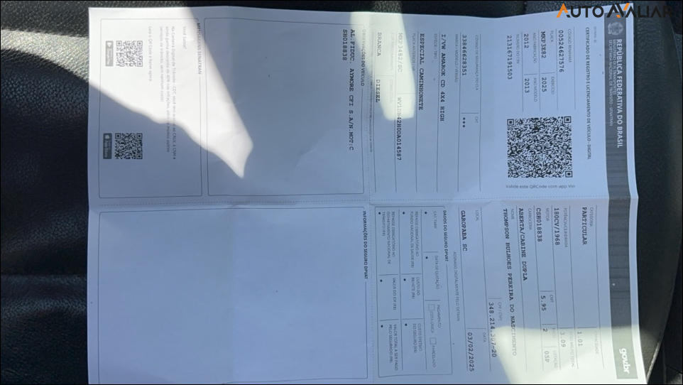 VOLKSWAGEN AMAROK 2.0 HIGHLINE 4X4 CD 16V TURBO INTERCOOLER DIESEL 4P AUTOMATICO