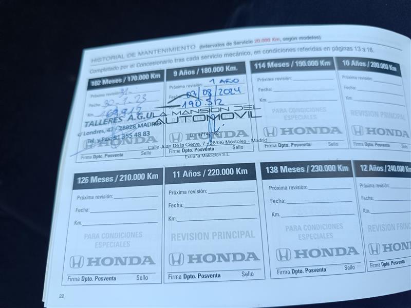 HONDA CR-V DIESEL COMFORT (5P; 110KW; 150CV; CX. M; 10/2012 a 2/2015)