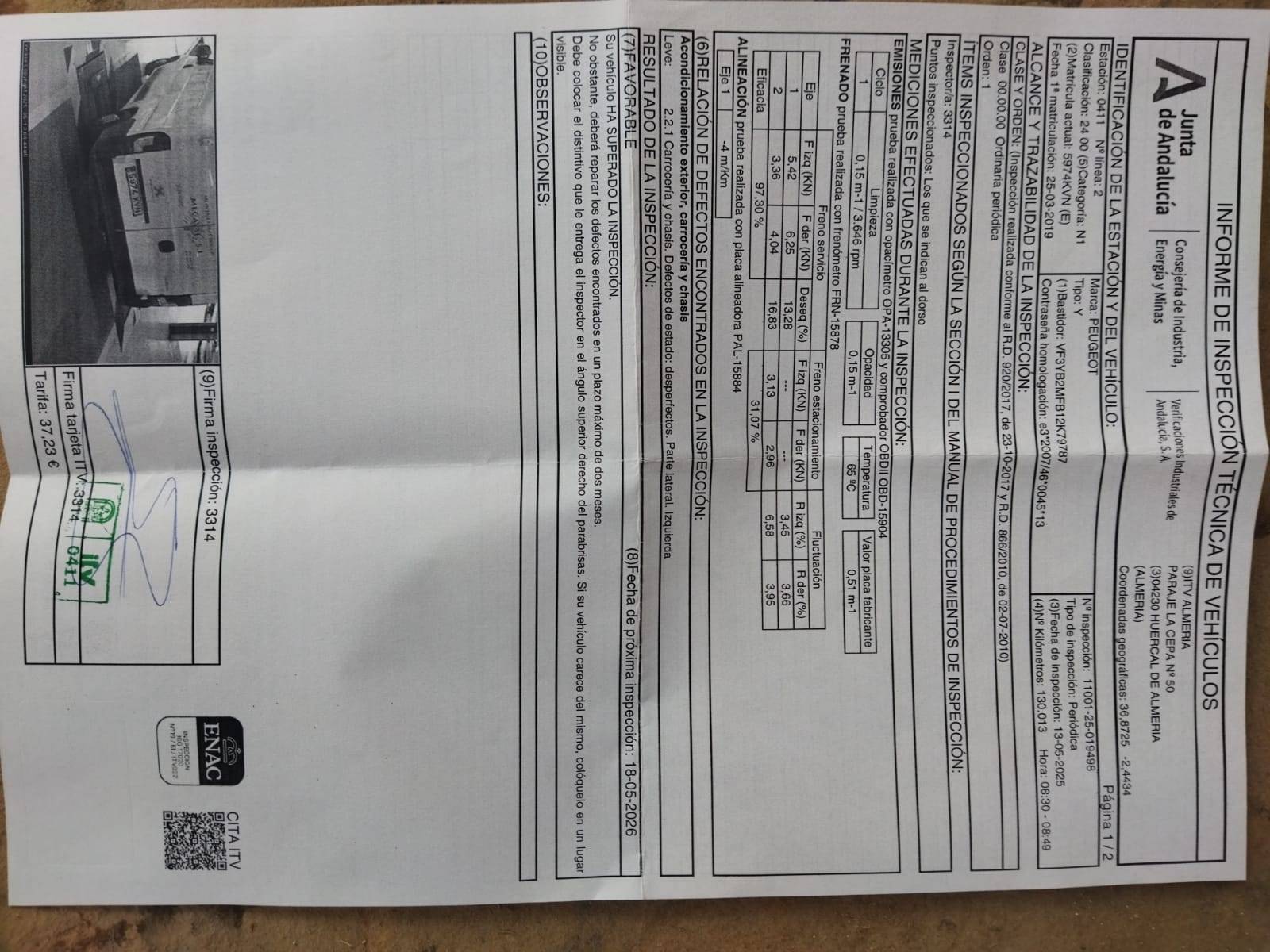 PEUGEOT BOXER FURG&Oacute;N DIESEL BOXER FURG&Oacute;N 2.0BLUEHDI 333 L2H2 130 (4P; 96KW; 130CV; CX. M; 5/2016 a 5/2019)