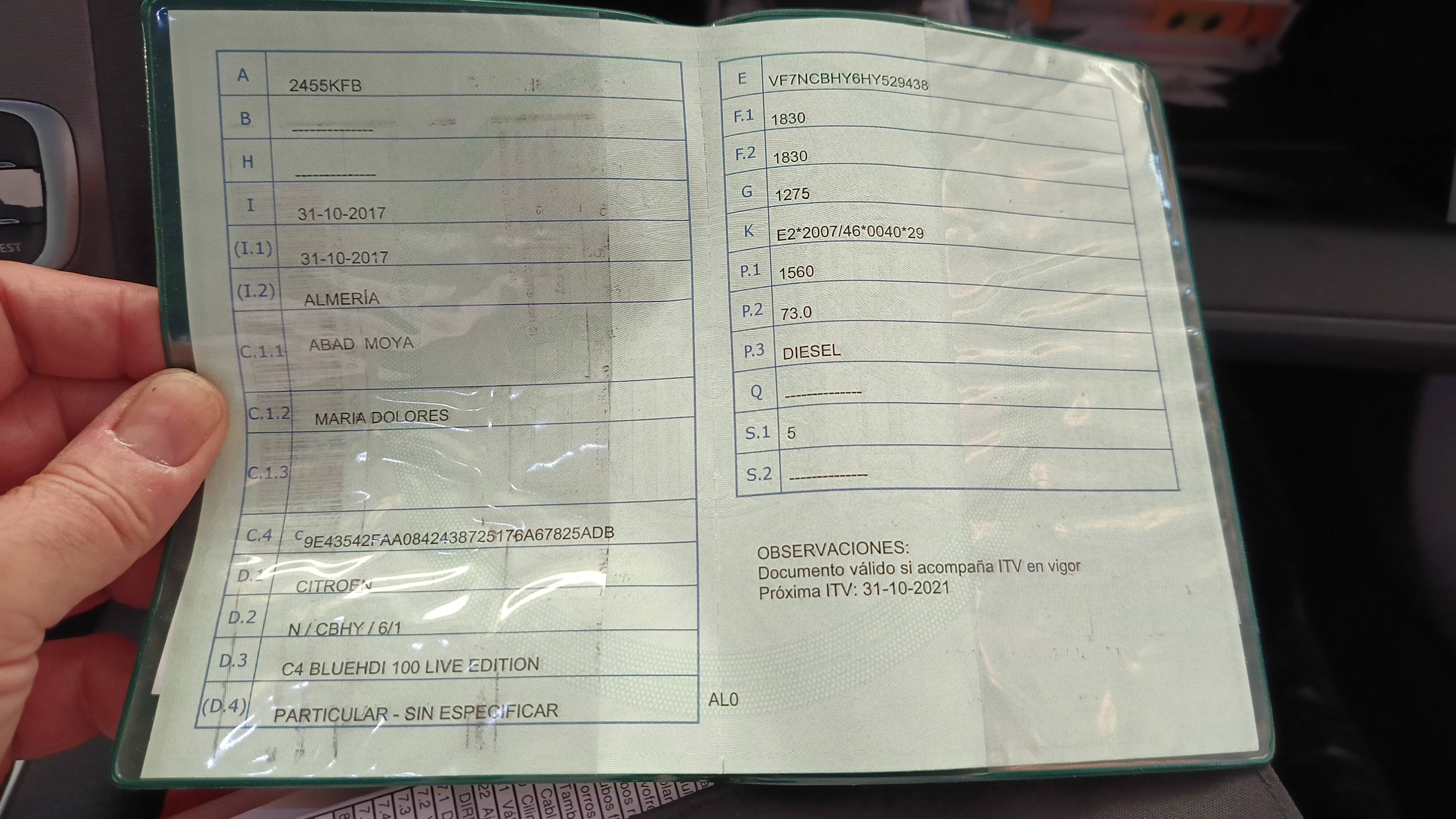 CITROEN C4 LIVE EDITION (5P; 73KW; 99CV; CX. M; 12/2016 a 9/2017)