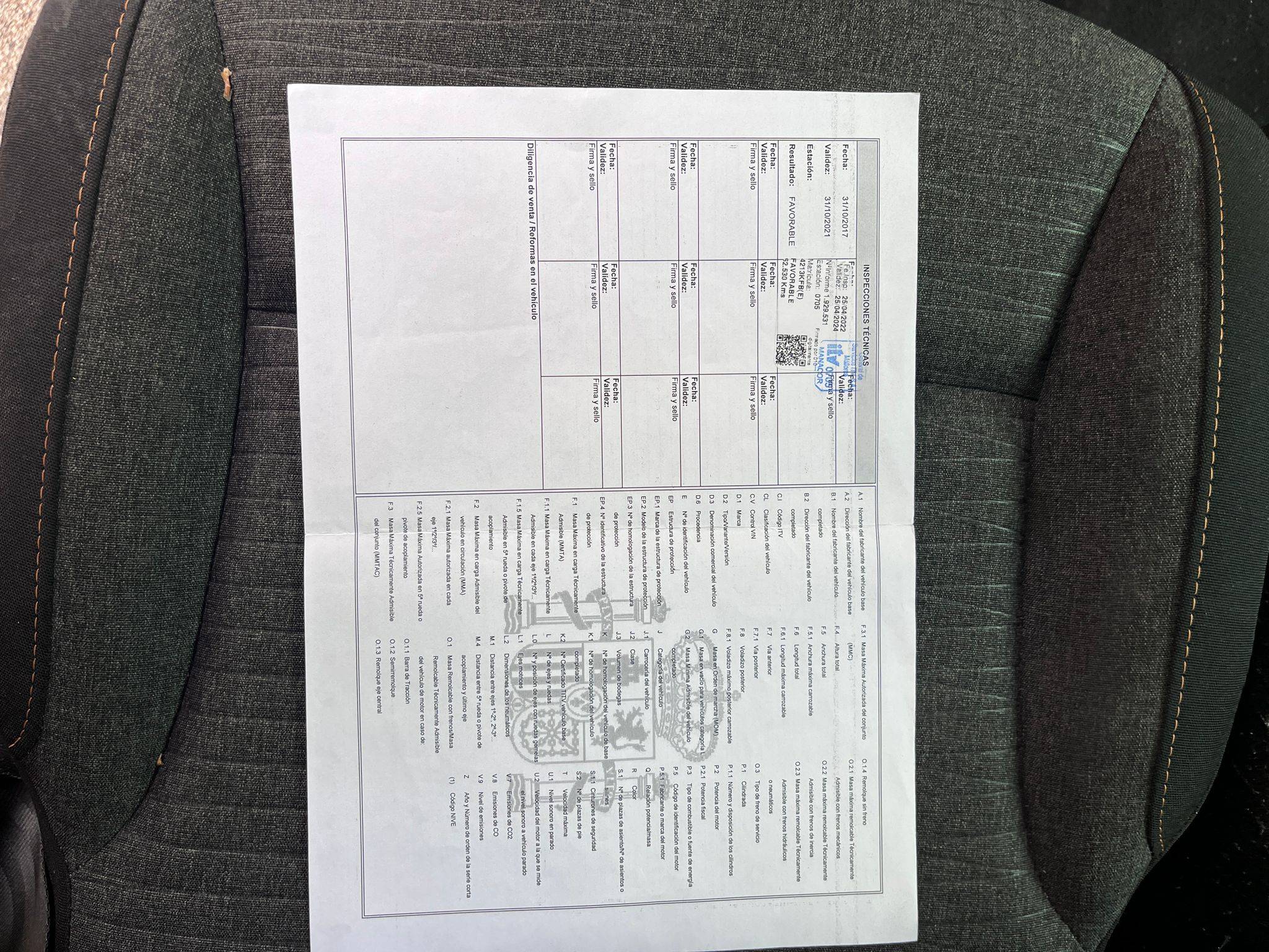 CITROEN BERLINGO COMBI DIESEL 20 ANIVERSARIO (5P; 73KW; 100CV; CX. M; 2/2017 a 5/2018)