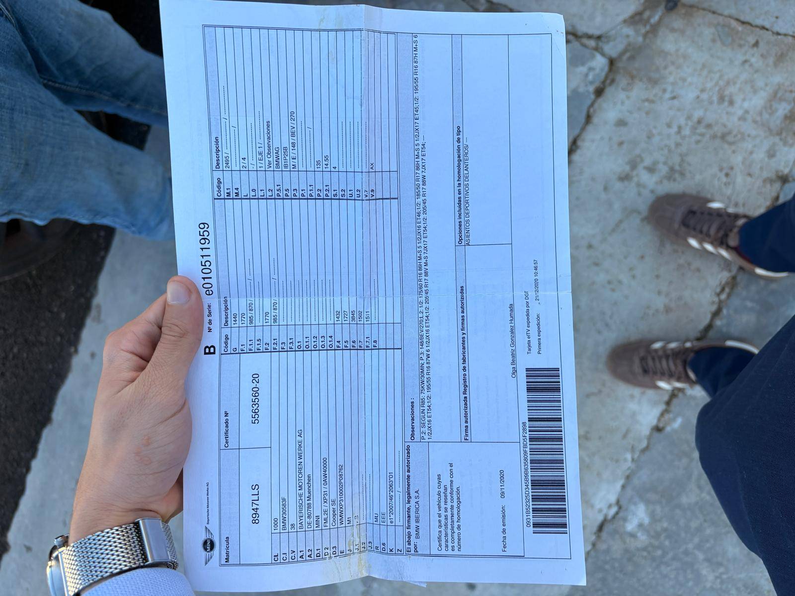 MINI MINI EL&Eacute;CTRICO F56 COOPER SE (3P; 135KW; 184CV; CX. M; 1/2020 a 2/2021)