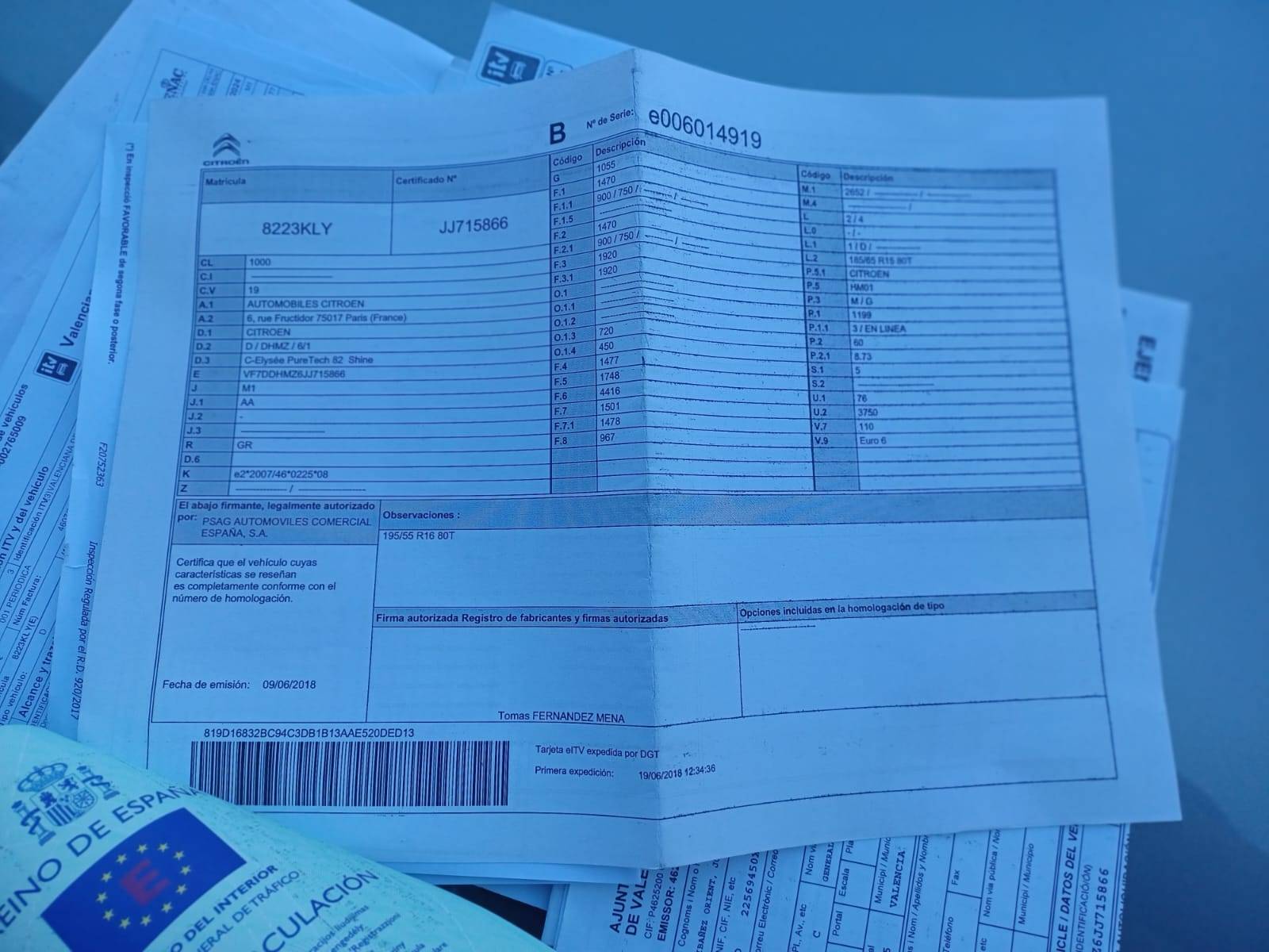 CITROEN C-ELYS&Eacute;E SHINE (4P; 60KW; 82CV; CX. M; 2/2017 a 6/2019)