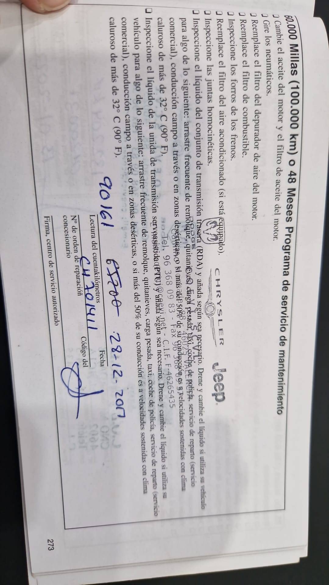 JEEP COMPASS DIESEL LIMITED PLUS (5P; 120KW; 163CV; CX. M; 5/2011 a 10/2011)