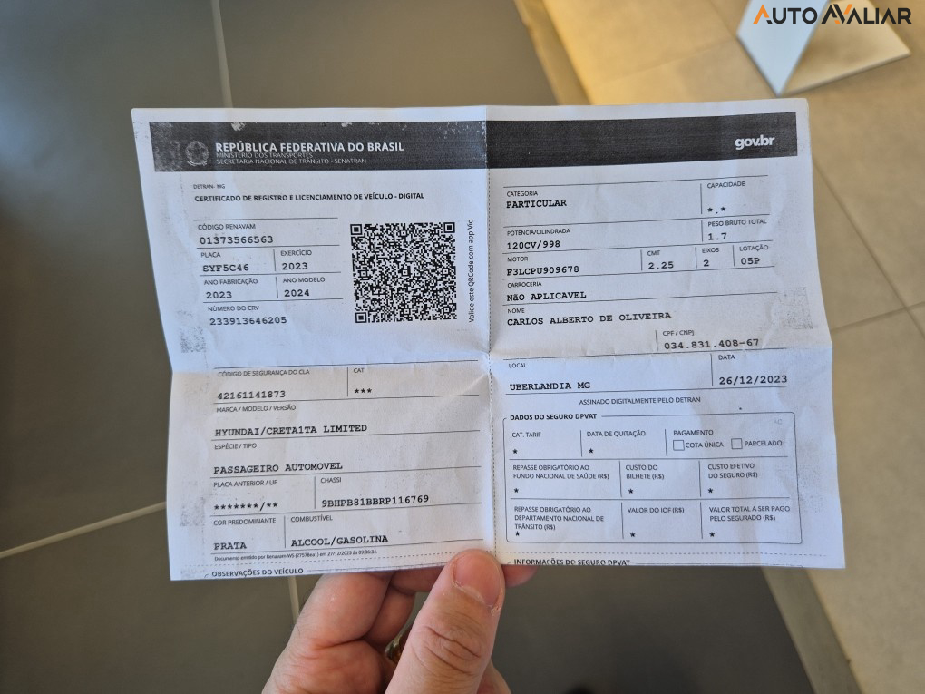 HYUNDAI CRETA 1.0 TGDI FLEX LIMITED SAFETY AUTOM&Aacute;TICO