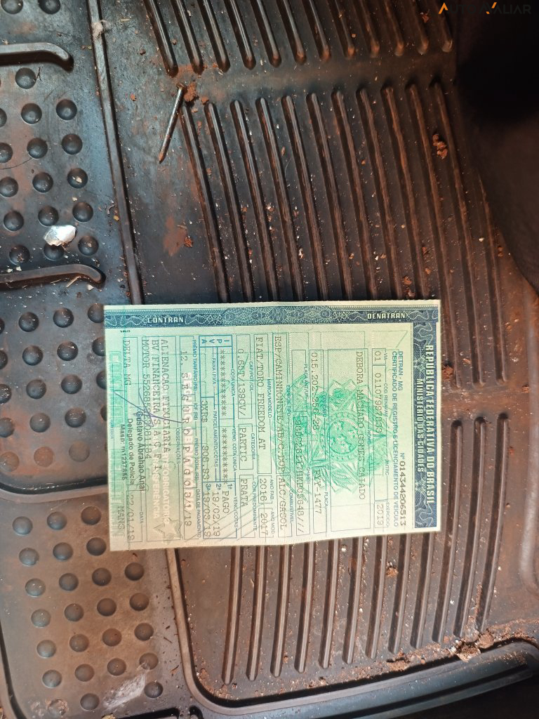 FIAT TORO 1.8 16V EVO FLEX FREEDOM AUTOMATICO