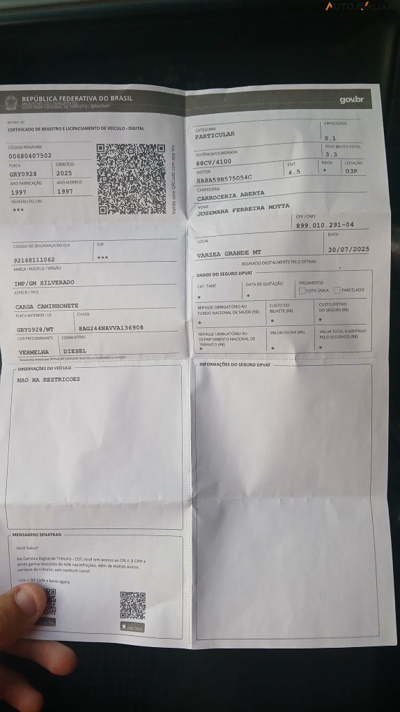 CHEVROLET SILVERADO 4.1 4X2 CS 18V DIESEL 2P MANUAL