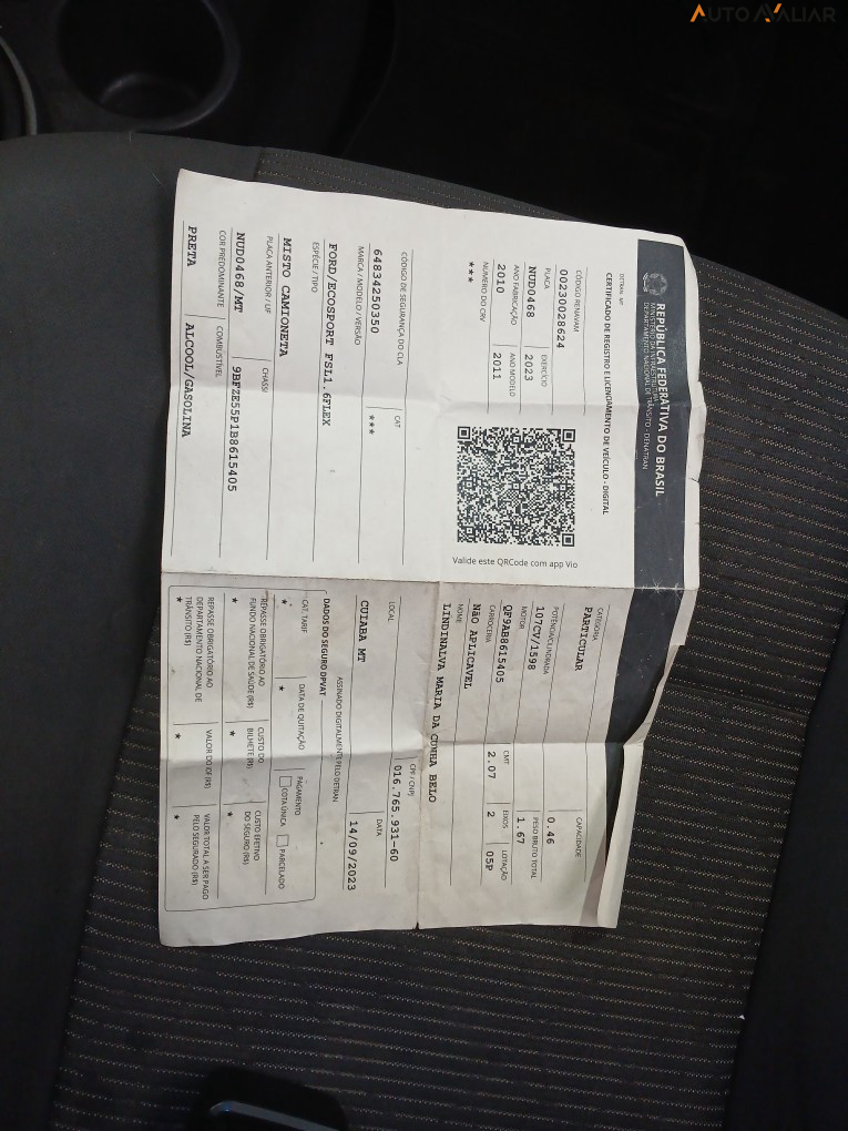 FORD ECOSPORT 1.6 FREESTYLE 16V FLEX 4P MANUAL