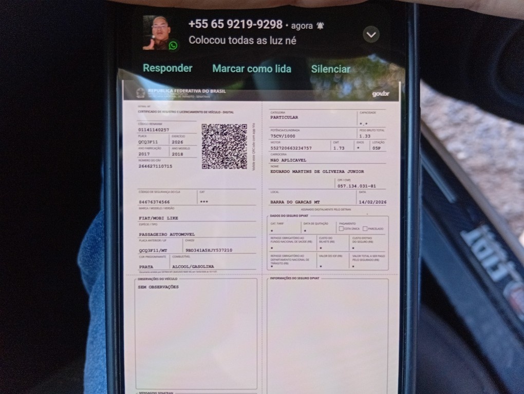 FIAT MOBI 1.0 8V EVO FLEX LIKE. MANUAL