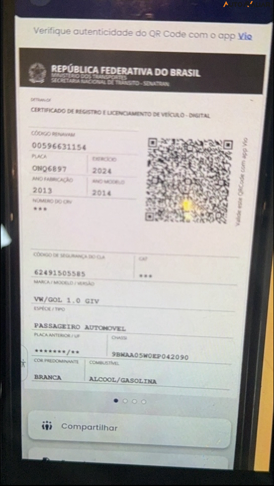 VOLKSWAGEN GOL 1.0 MI 8V FLEX 2P MANUAL G.IV