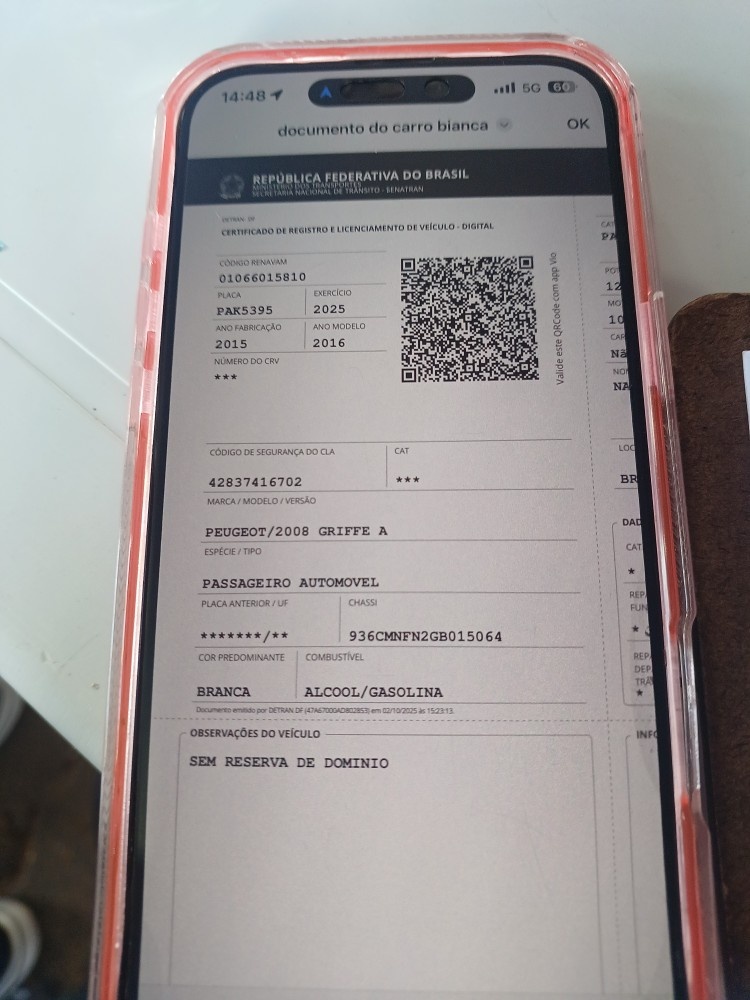 PEUGEOT 2008 1.6 16V FLEX ALLURE 4P AUTOMATICO