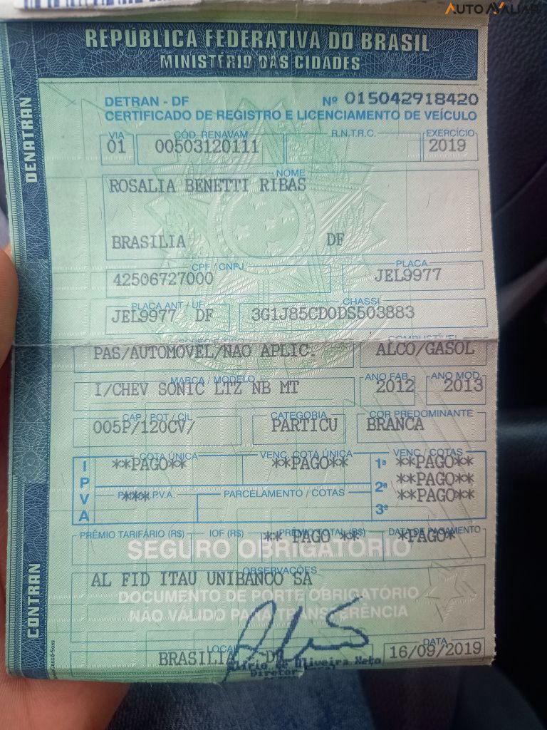 CHEVROLET SONIC 1.6 LTZ 16V FLEX 4P MANUAL