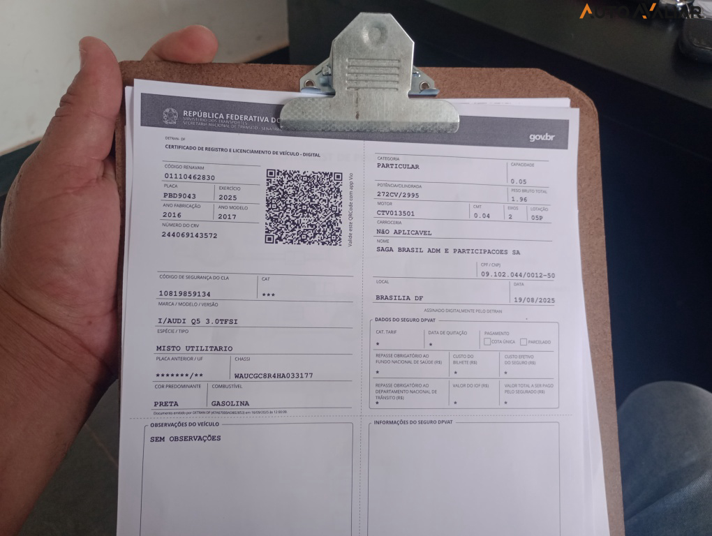 AUDI Q5 3.0 TFSI AMBITION V6 24V GASOLINA 4P AUTOMATICO