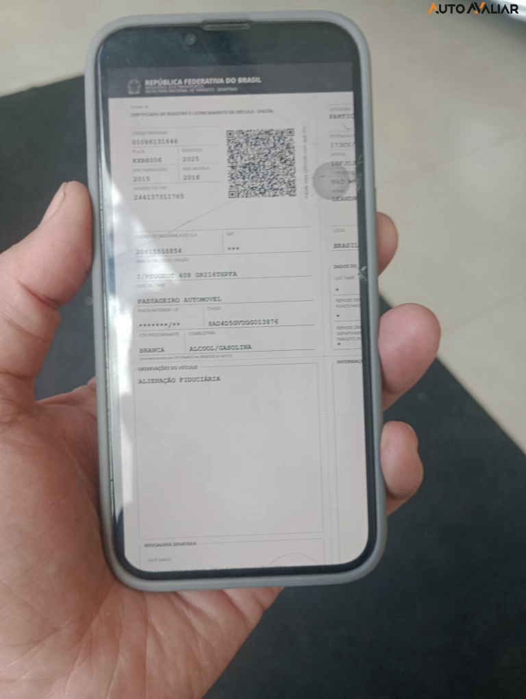 PEUGEOT 408 1.6 GRIFFE 16V TURBO FLEX 4P AUTOMATICO