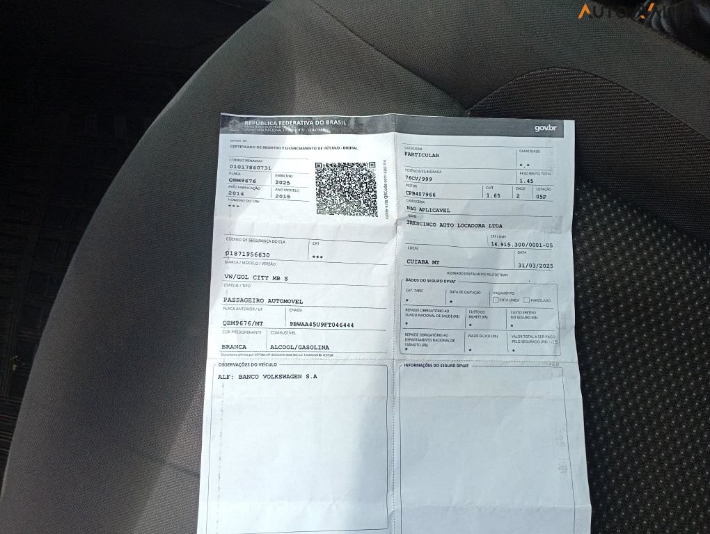 VOLKSWAGEN GOL 1.0 MI CITY 8V FLEX 4P MANUAL