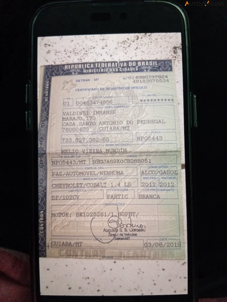 CHEVROLET COBALT 1.4 SFI LS 8V FLEX 4P MANUAL