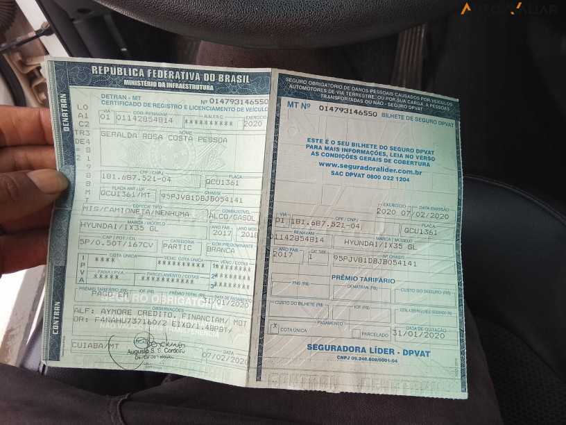 HYUNDAI IX35 2.0 MPFI GL 16V FLEX 4P AUTOMATICO