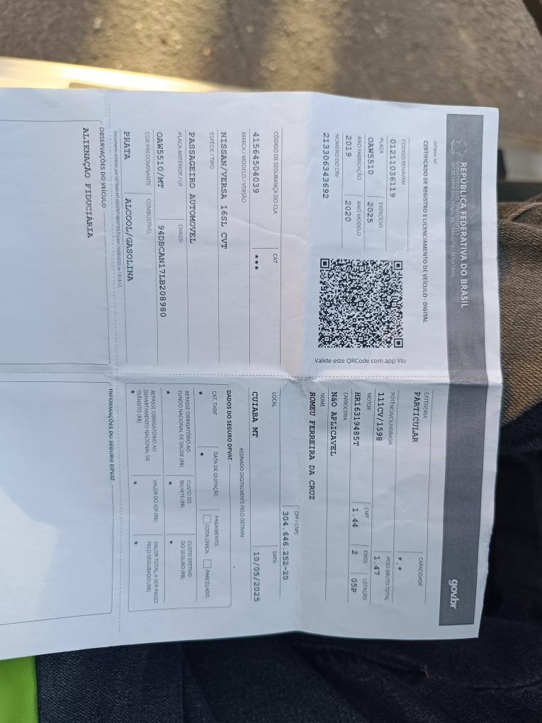 NISSAN VERSA 1.6 16V FLEXSTART SL 4P XTRONIC