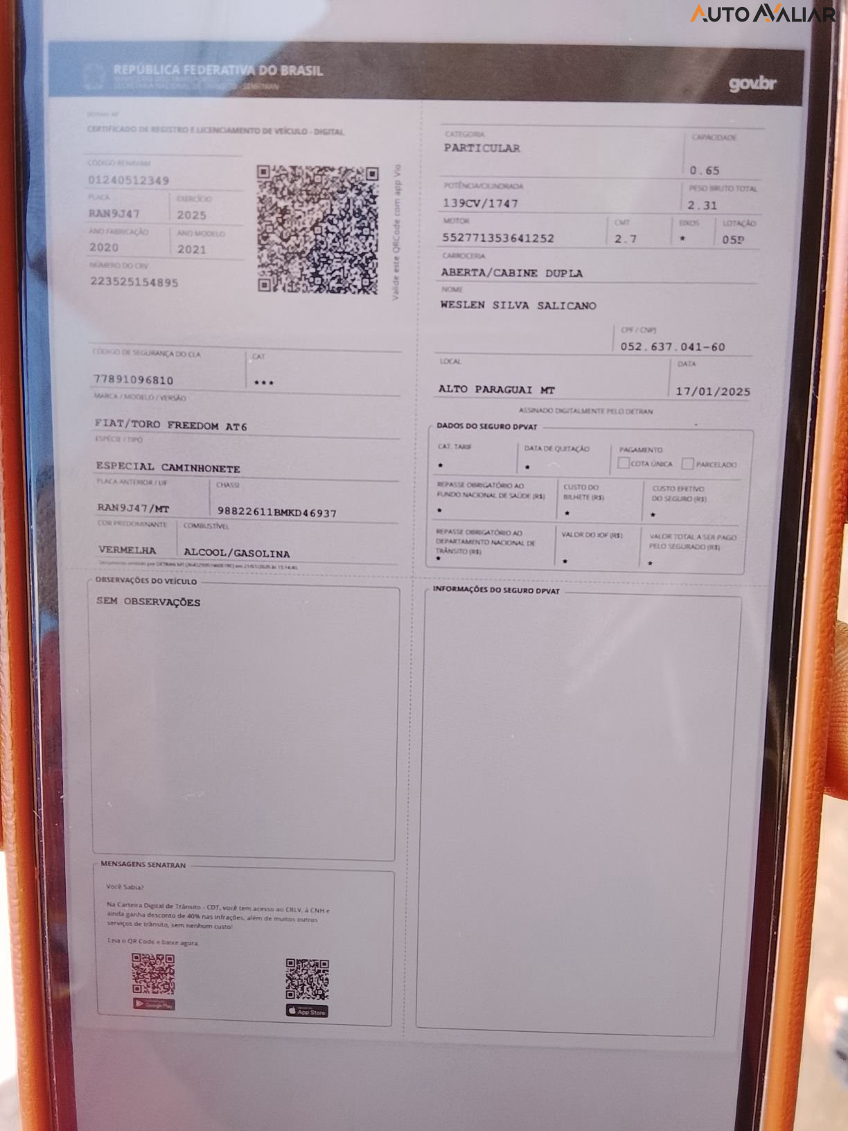 FIAT TORO 1.8 16V EVO FLEX FREEDOM AT6