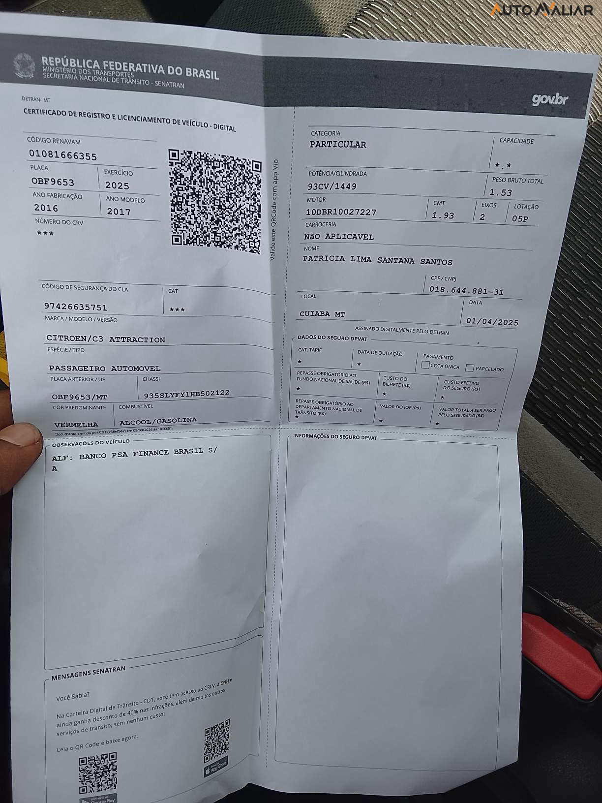 CITROEN C3 1.2 ATTRACTION 12V FLEX 4P MANUAL