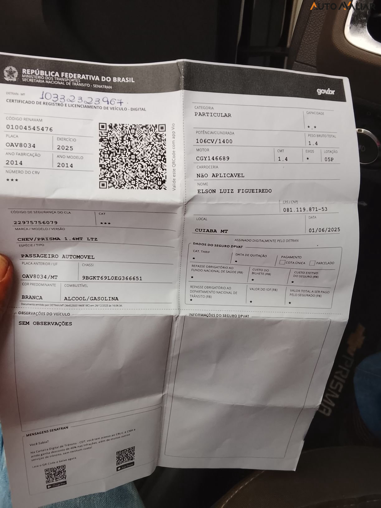 CHEVROLET PRISMA 1.4 MPFI LTZ 8V FLEX 4P MANUAL